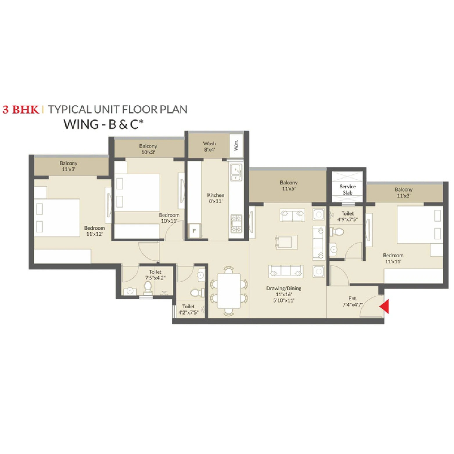 3 BHK Apartments Nagpur